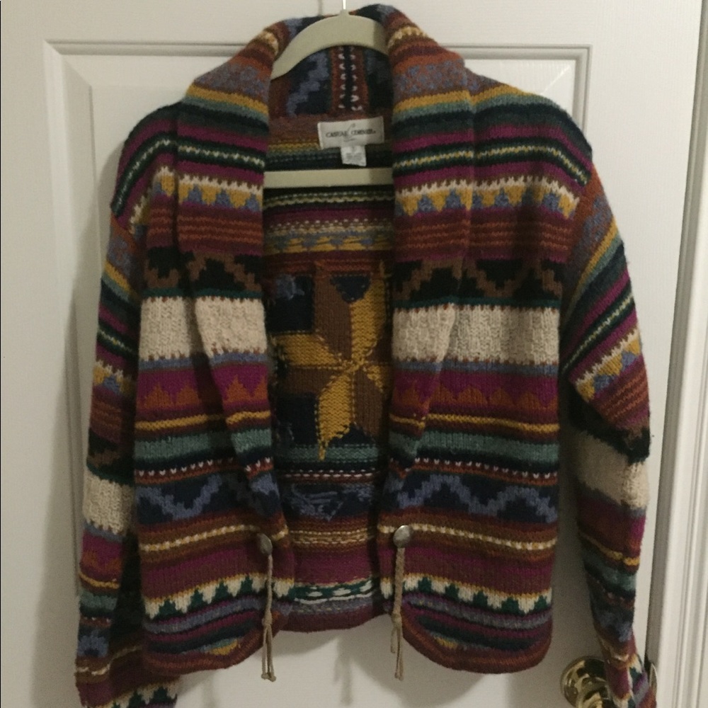 Vintage tribal wool sweater